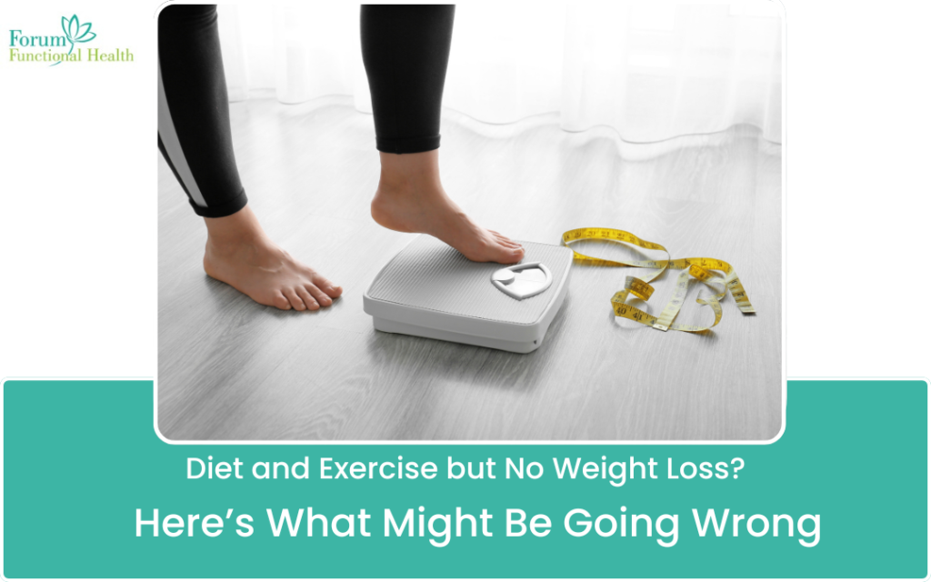 Diet and Exercise but No Weight Loss Weight ?