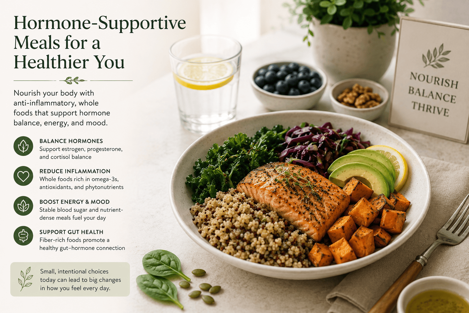Anti-inflammatory nutrition for hormone balance and perimenopause support