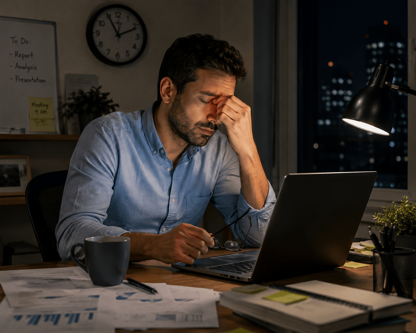 Chronic stress and testosterone imbalance symptoms in men