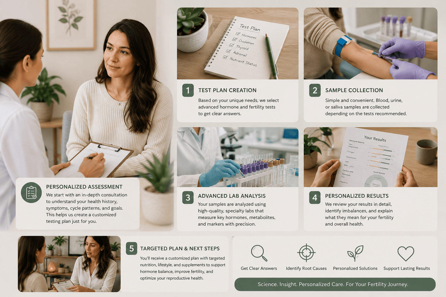 Comprehensive fertility and hormone testing at functional medicine clinic in Texas